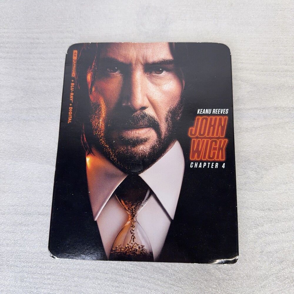 John Wick: Chapter 4 (4K Ultra HD + Blue-Ray, 2023) Keanu Reeves Slipcover NEW